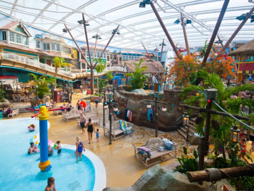 Pool at Alton Towers Splash Landings Hotel review